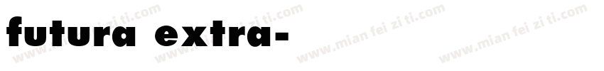 futura extra字体转换
